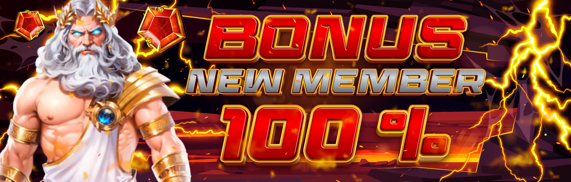 BONUS NEW MEMBER 100%